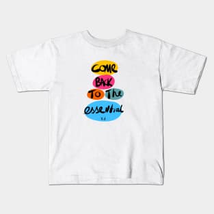 Come Back to The Essential Graffiti Words Kids T-Shirt